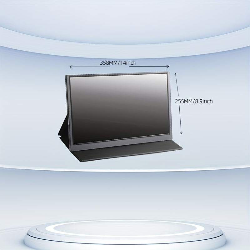 15.6" FHD Portable Monitor – Ultra-Slim IPS Display with Metal Body & Smart Cover