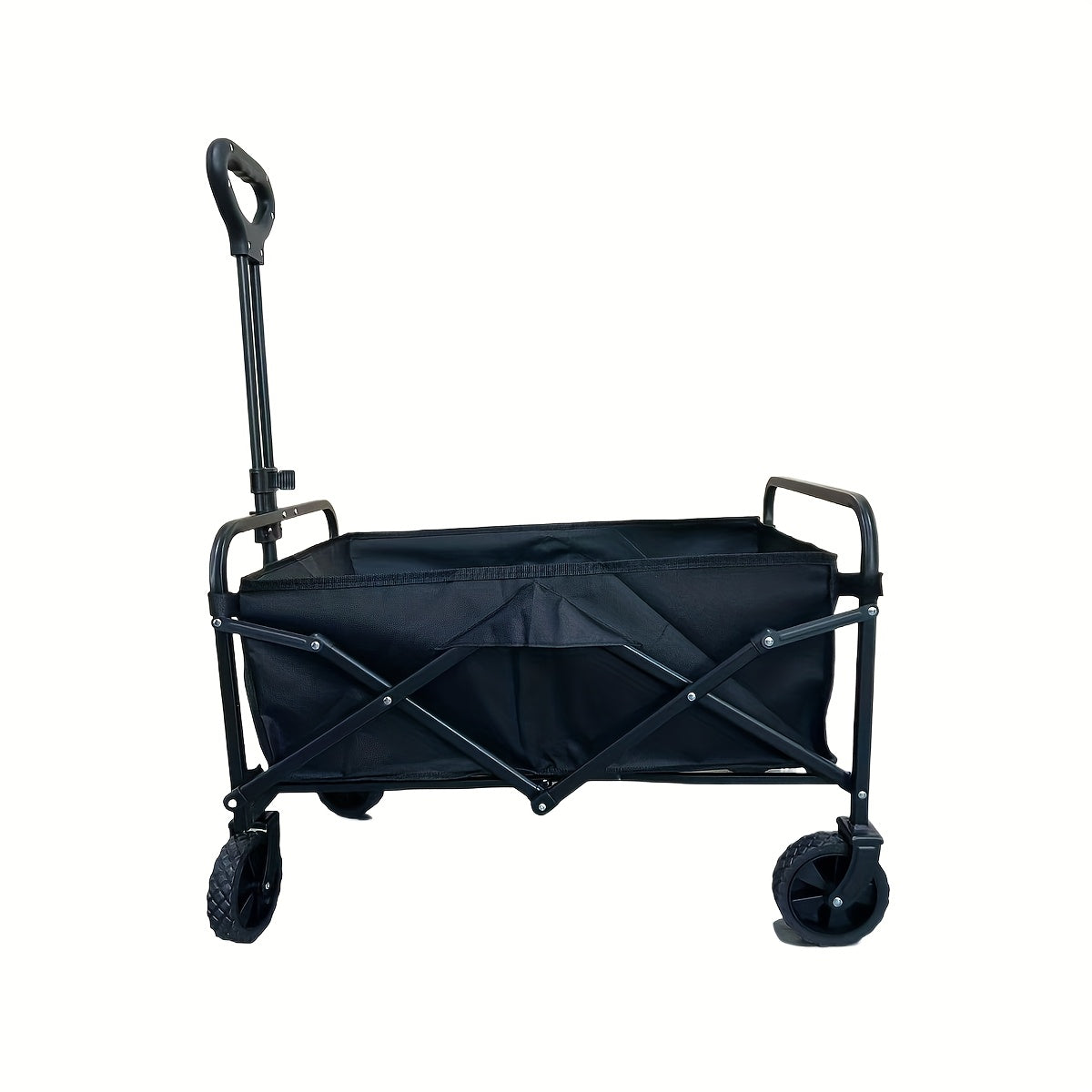 ApexHaul™ All-Terrain Folding Utility Wagon – 226kg Capacity with 360° Wheels & Storage Pockets