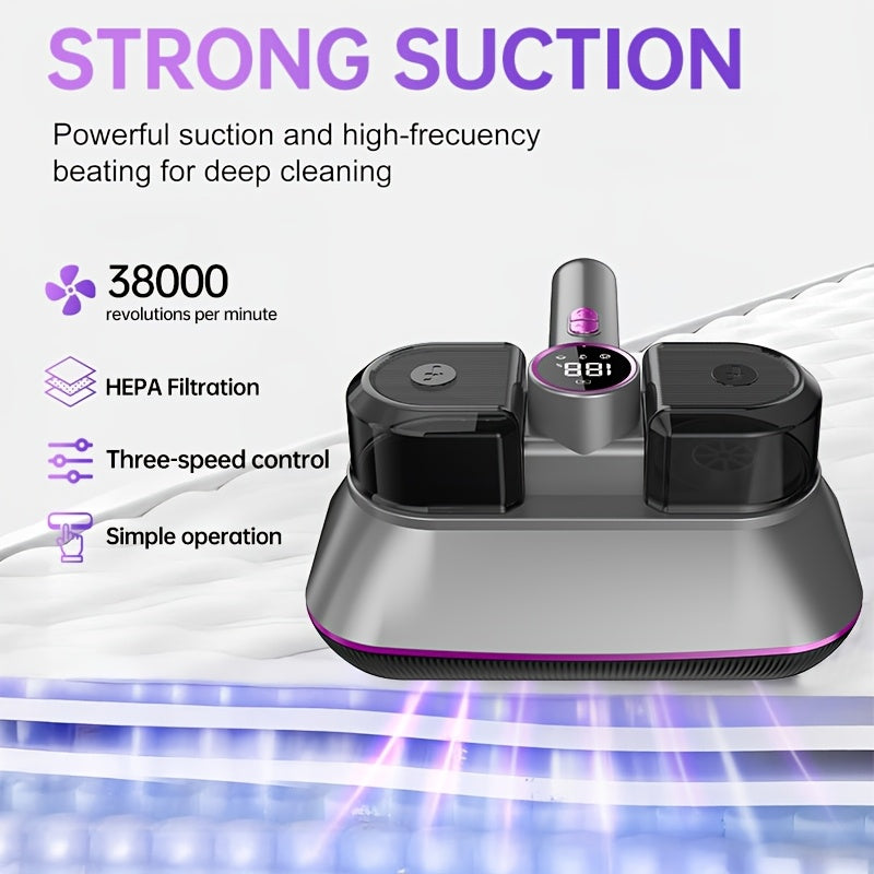 ApexClean™ Dual-Motor Dust Mite Vacuum – Strong Suction Wireless Bed & Sofa Cleaner