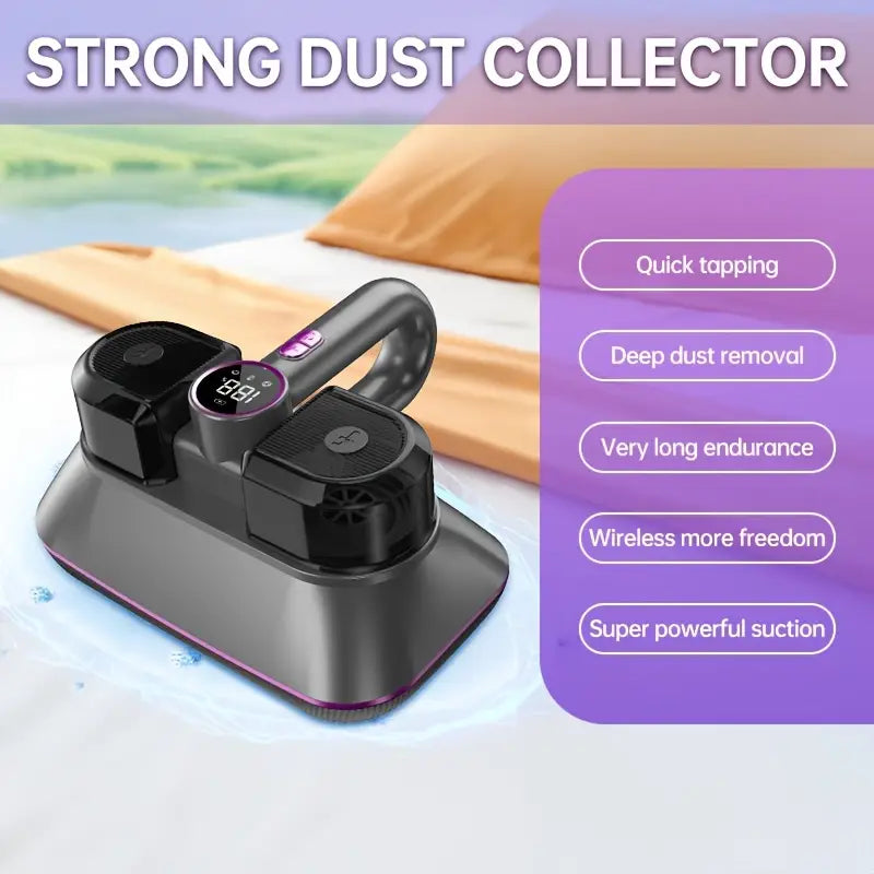 ApexClean™ Dual-Motor Dust Mite Vacuum – Strong Suction Wireless Bed & Sofa Cleaner